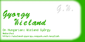 gyorgy wieland business card